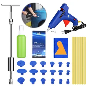 Инструменты PDR, набор для удаления клея, набор для ремонта автомобильных вмятин, безпокрасочное удаление вмятин с Градом, скользящий молоток, вкладки, клеевой пистолет, ручные инструменты, инструменты для ремонта своими руками