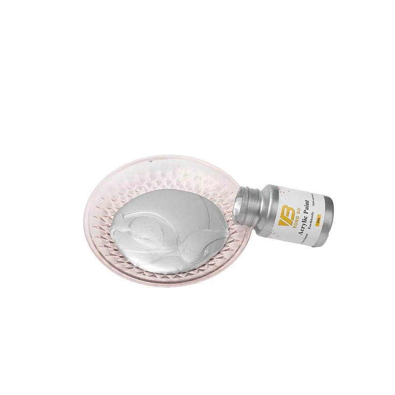 Серебряная краска на водной основе металлический лак деревянный акриловая в