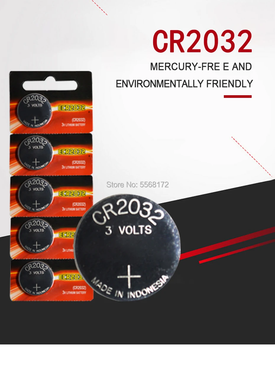 5 шт. оригинальный бренд Новый аккумулятор для Energizer cr2032 3v кнопочные батареи монет