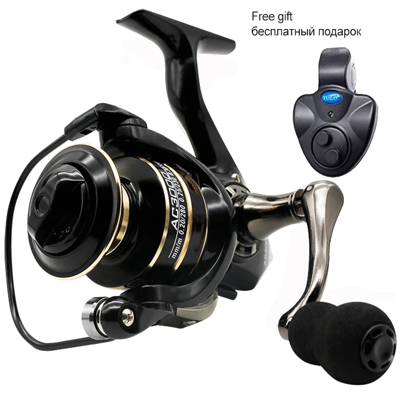 Fishing Spinning Reel Ratio 2000-7000 Metal Spool Coil 12KG Max Drag Fishing Reel for Bass Pike Fishing Bite Alarm Tsurinoya