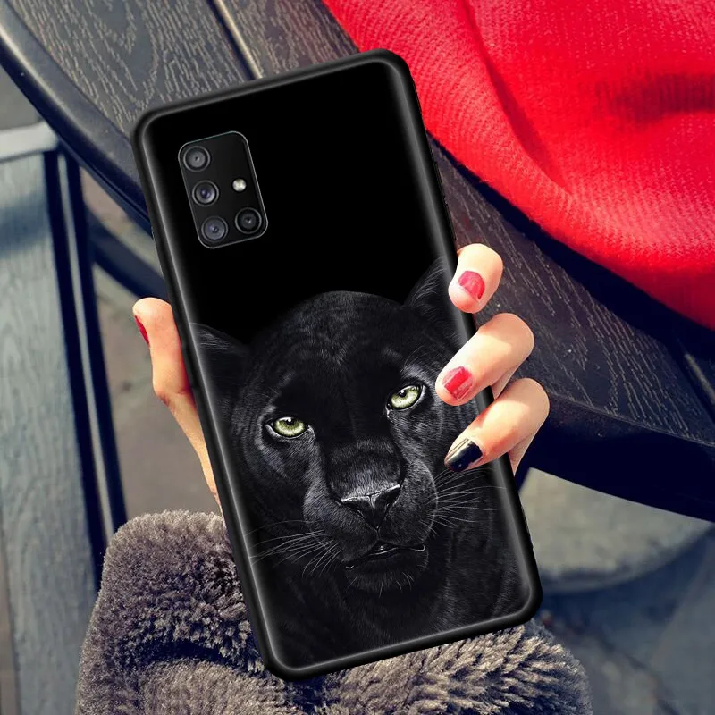 

Animal Panther Phone Case for Samsung Galaxy A51 A71 A21s A31 A41 M31 A11 M51 A12 M31s A01 A91 M11 A42 A32 5G Cover Capa