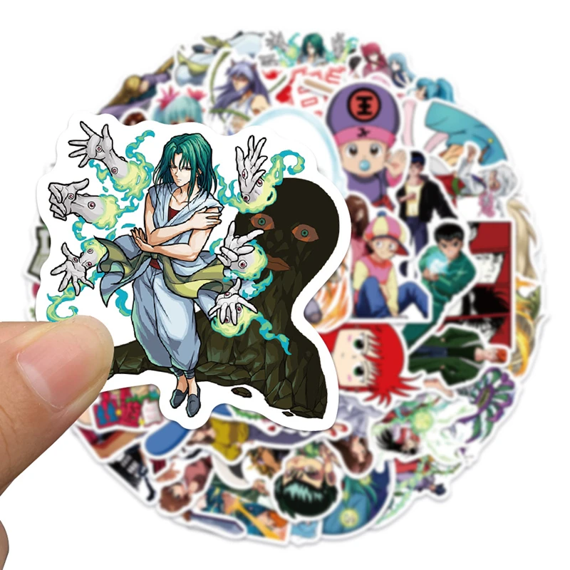 

10/30/50/100Pcs Yuyu Hakusho Stickers Cute Anime Stickers Laptopcomic Guitar Diy Waterproof Cartoon Graffiti Decal Kids Gift Toy