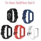 Мягкий силиконовый ремешок для смарт-часов Huawei Honor Band 6, спортивный ремешок для наручных часов, браслет для Honor Band6 Huawei Band 6, ремешок