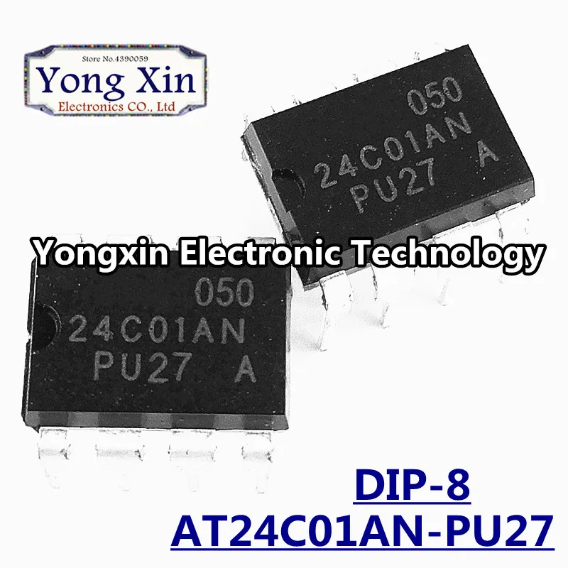 10 шт. AT24C01AN DIP8 AT24C01 DIP AT24C01A PU27|Соединители| |