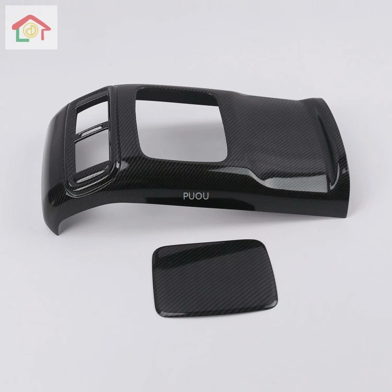 

For Honda CRV CR-V 2017 2018 2019 2020 Rear Armrest Air Condition Vent AC Outlet Panel USB Cover Trim InteriorAccessories ABS