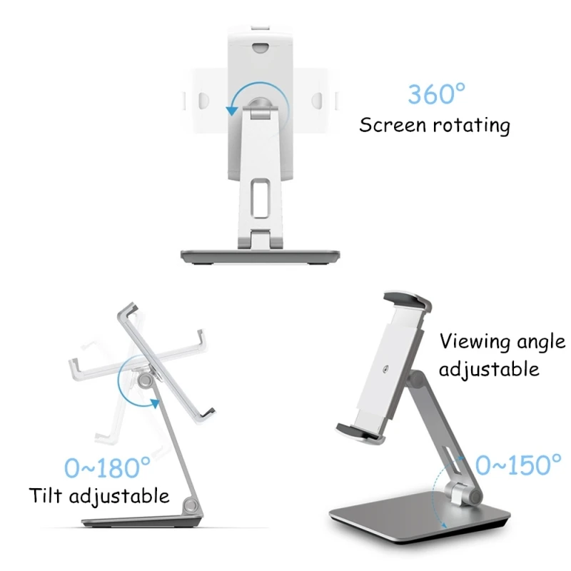 Prezzo Universale In Alluminio Supporto Da Tavolo Supporto Del Supporto Per 4.7-9.7 Pollici Del Telefono E Tablet PC