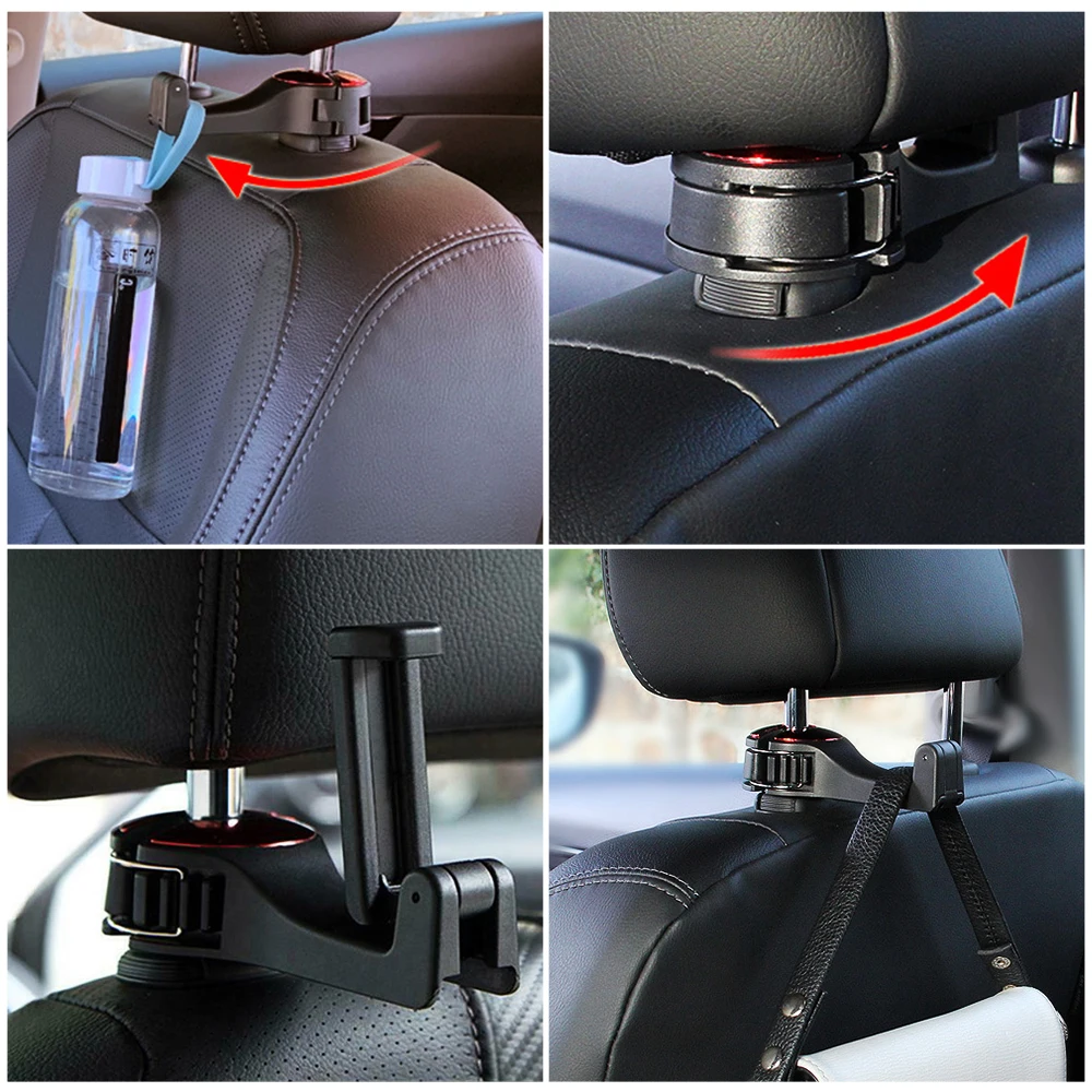 Вешалка крючок с держателем для телефона на подголовник передних сидений