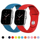 Силиконовый ремешок 20 мм22 мм для Amazfit GTS22eGTS2 MiniGTR 42 мм47 ммGTR22estratos 23, спортивный браслет для часов Amazfit ремешок bip