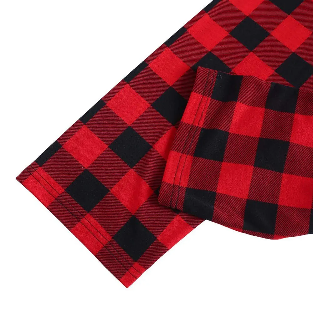 

Kids And Mom Dad Merry Christmas Fashion Santa Plaid Pants Family Matching Xmas Sleepwear Set Pijama Navidad Familia Circe