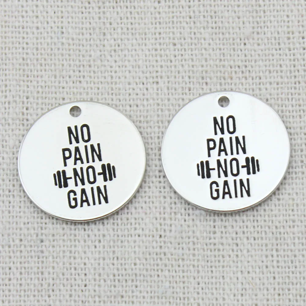 Ожерелье с подвеской NO PAIN GAIN ожерелье гравировкой подарки сестре Best Friends женское