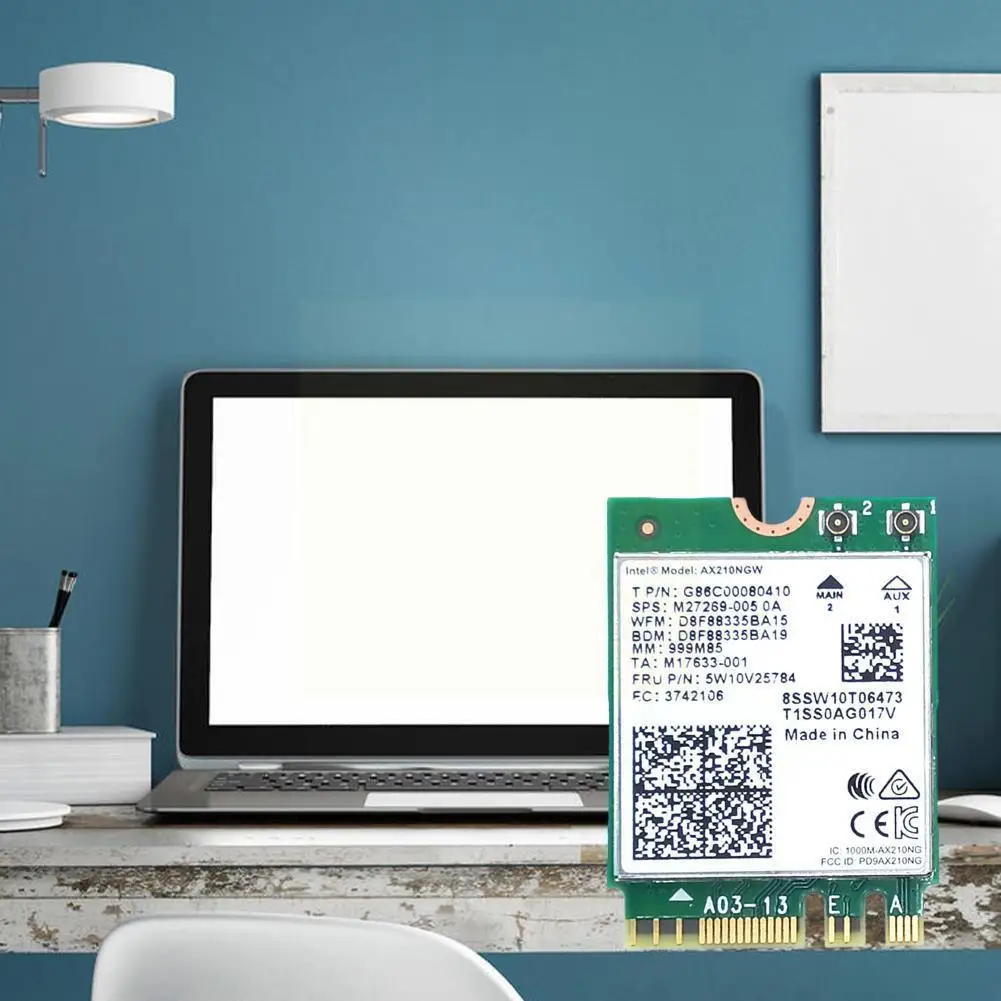 

1pcs Wifi 6e Ax210ngw 5374m Gigabit 5g Dual Frequency Network Card Built-in M2 Wireless Bluetooth 5.2 Ngff Y2n5