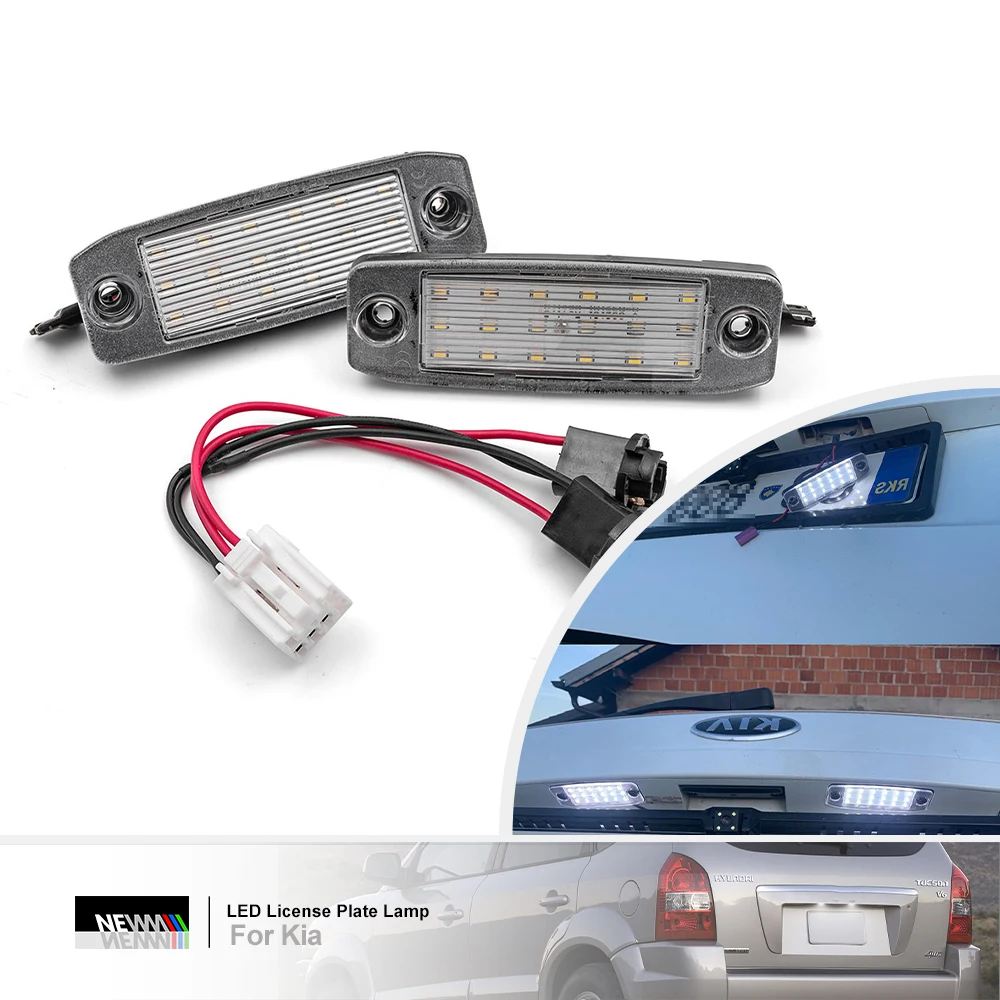 LED License Plate Light for Hyundai Tucson JM Kia Sportage SL Ceed JD Canbus Rear Tag Lamp Registration Parking Lighting | Автомобили и