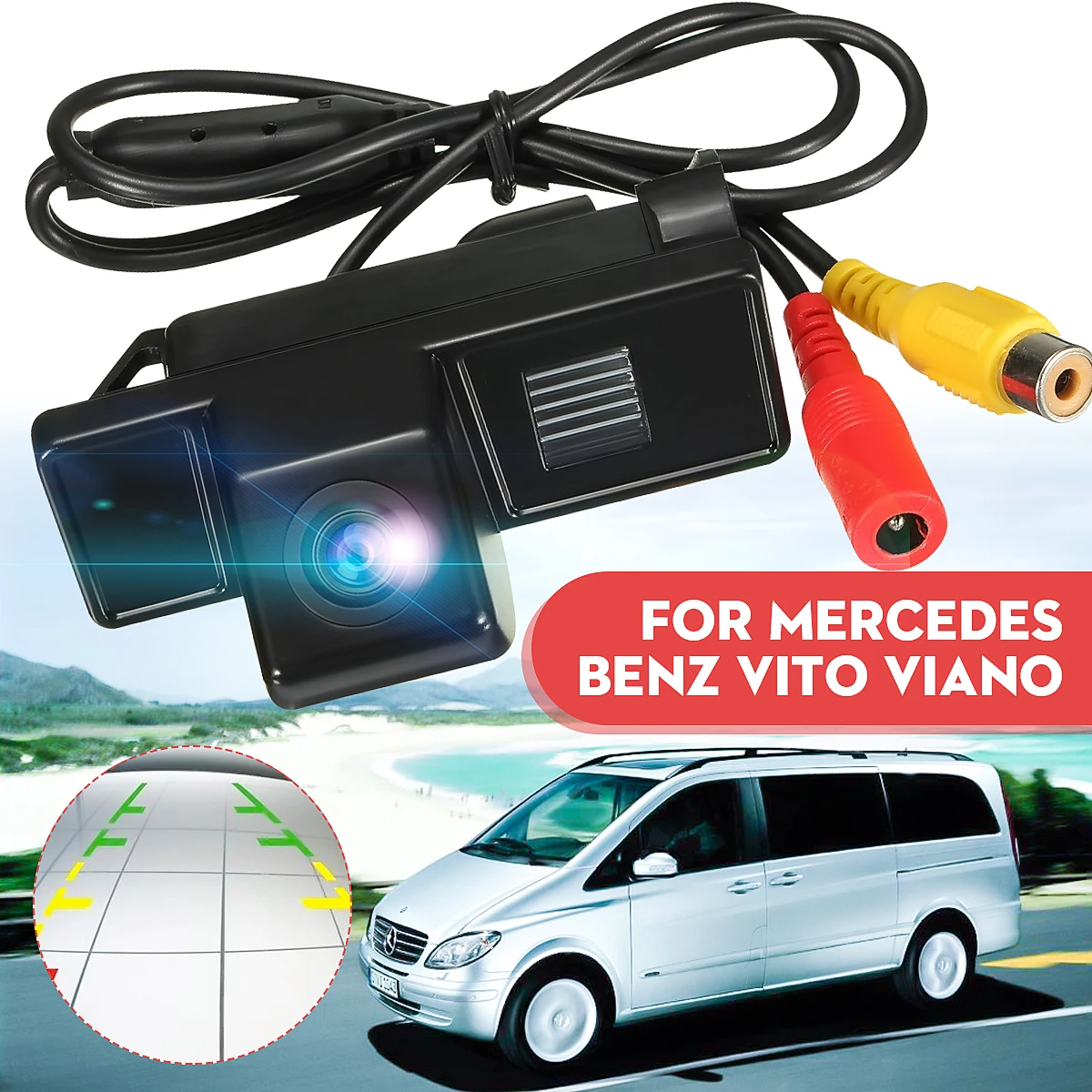 

Камера заднего вида 170 градусов для Mercedes Benz Vito Viano 2004