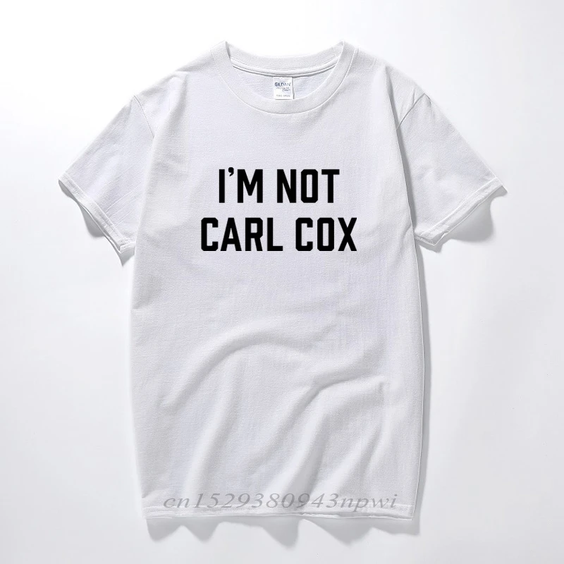 

Футболка со слоганом с надписью «I NOT CARL COX»