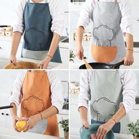 household chef kitchen aprons unisex dinner party aprons bbq bib apron for women cooking baking restaurant apron cleaning tools