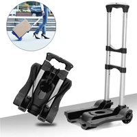 heavy duty foldable hand sack wheel trolley folding truck barrow cart travel luggage shopping cart portable home use