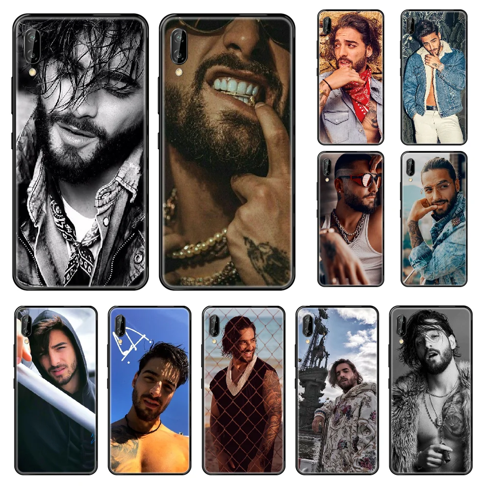 Чехол для телефона Singer Maluma Huawei Honor Mate 5 6 7 8 9 10 20 A C X Lite Черный чехол из мягкого