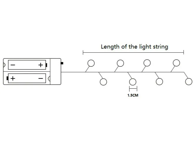 Светодиодная гирлянда с шариками питание от USB/аккумулятора Сказочная уличная
