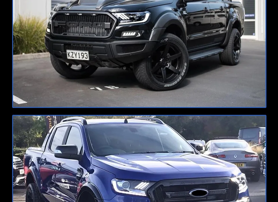AKD тюнинговые Автомобильные фары для Ford Ranger Everest Endeavour фары Mustang светодиодный DRL ходовые огни биксеноновый луч противотуманные фары