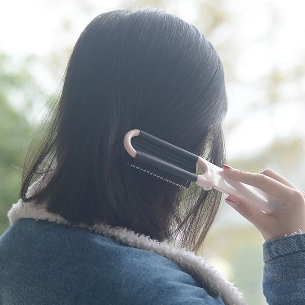 Складная Щетка для волос с зеркалом компактный сумок и кошельков карманный