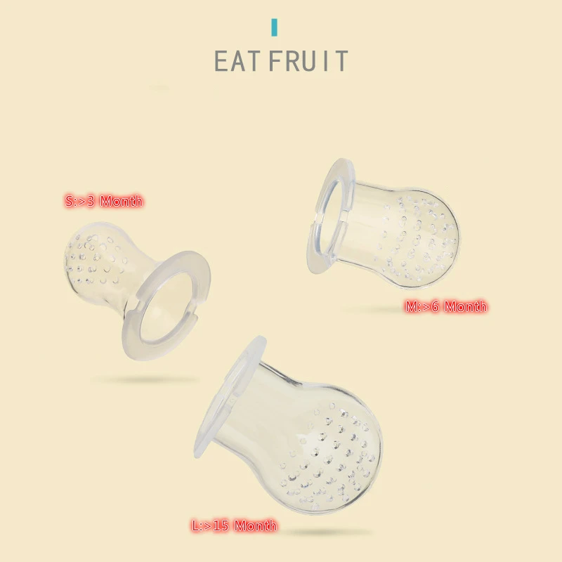 Детская кормушка жевательная Соска с овощами и фруктами сосущий большой палец