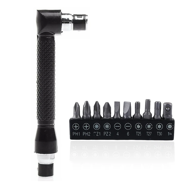 

11pcs/Set L Shaped Dual Head Wrench Nutdriver Screwdriver Bits Kit Workshop Tool