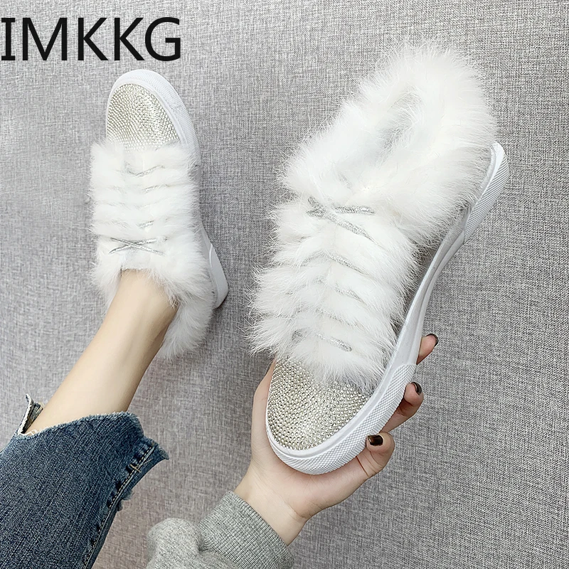 Новые зимние женские ботинки нескользящая Молодежная теплая хлопковая обувь из