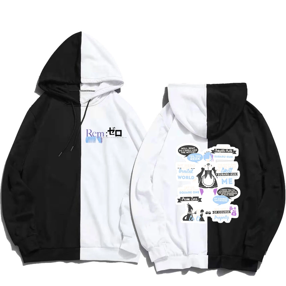 

Толстовка с надписью «Re:Zero», с надписью «Zero In New World»