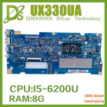 UX330UA original laptop motherboard suitable for ASUS UX330U UX330UA UX330UAR UX330UAK U3000U motherboard with I5-6200U 8GB/RAM