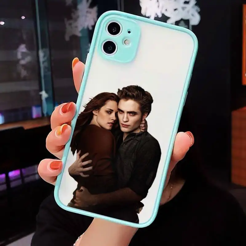 

Twilight Saga vampire movie Phone Cases matte transparent For iphone 7 8 11 12 plus mini x xs xr pro max cover