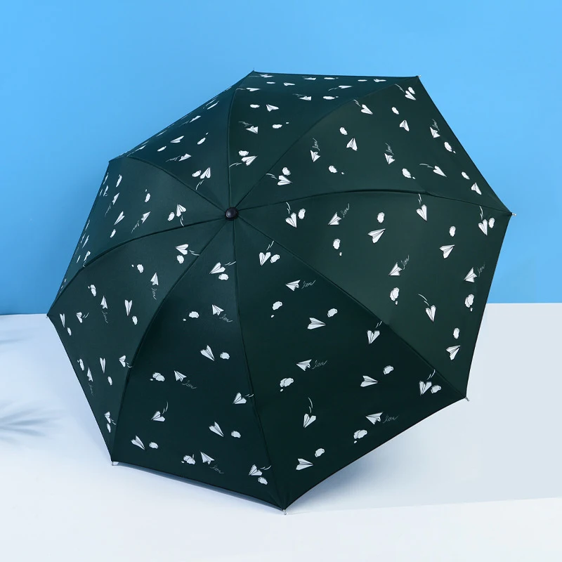 Wulekue новые творческие Для женщин 3 складной зонт защищает от ультрафиолета