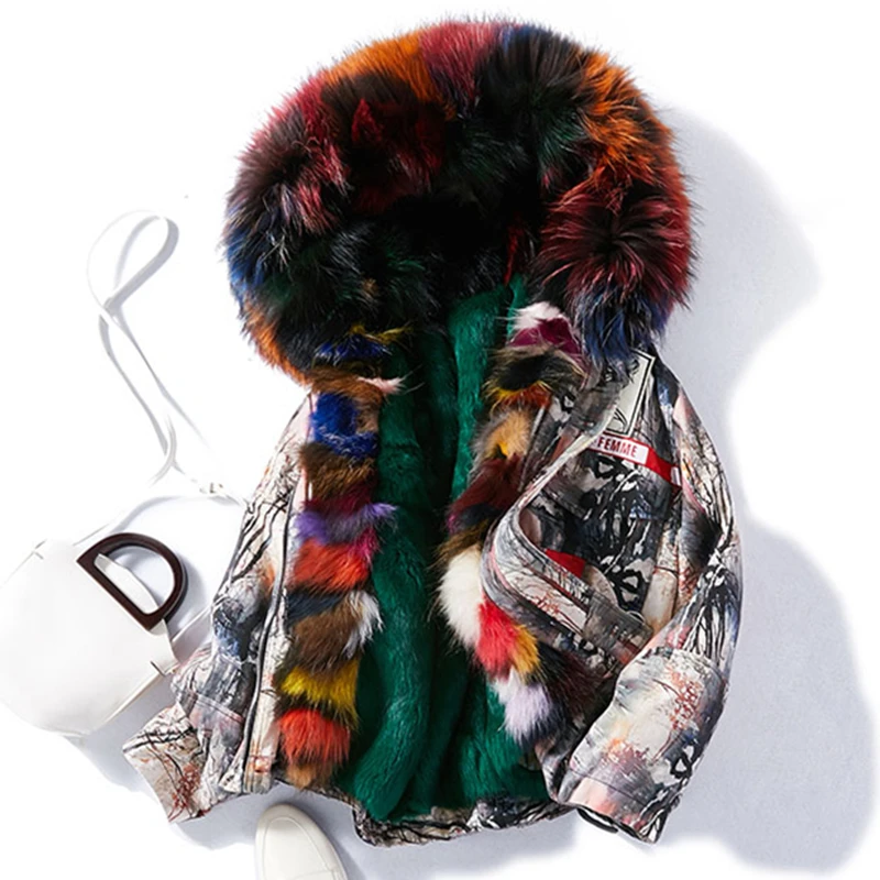 

High Autumn Winter Women Hooded quality Faux fur Coats New Fashion Warm Thicken Pockets Female Real Fox Fur Fur Coats CY655