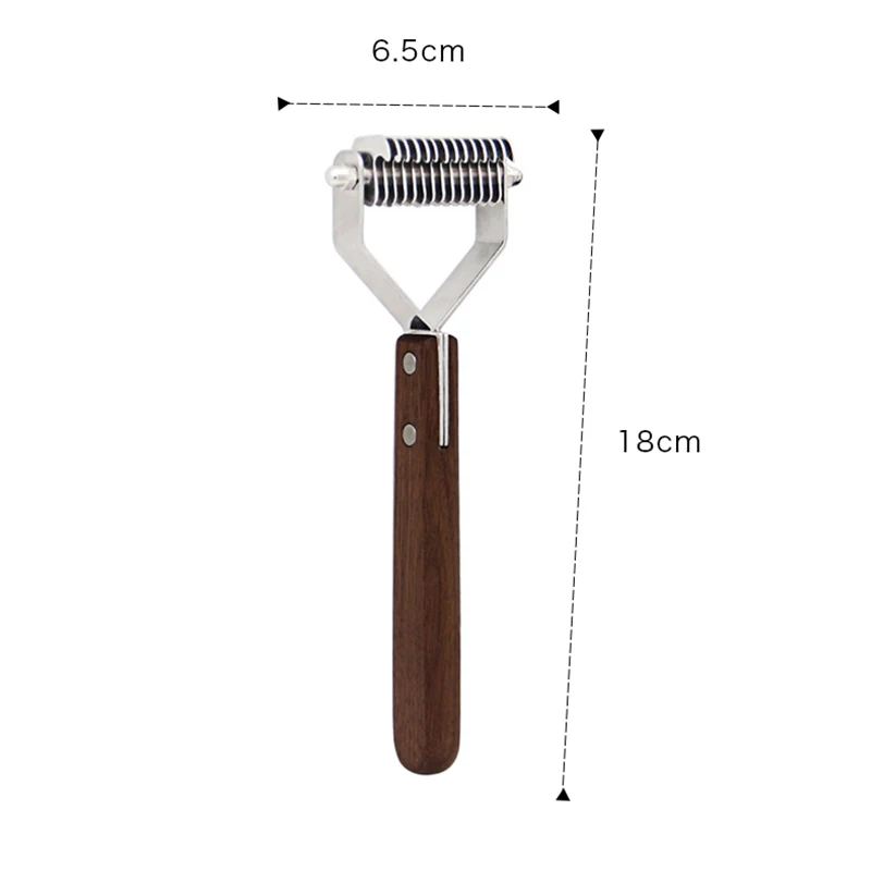 

Pet Dog Untied Knot Comb Dematting Efficient Safe Pet Comb Y Shaped Hair Removal Dog Harrow Walnut Combs Pets Grooming Tools