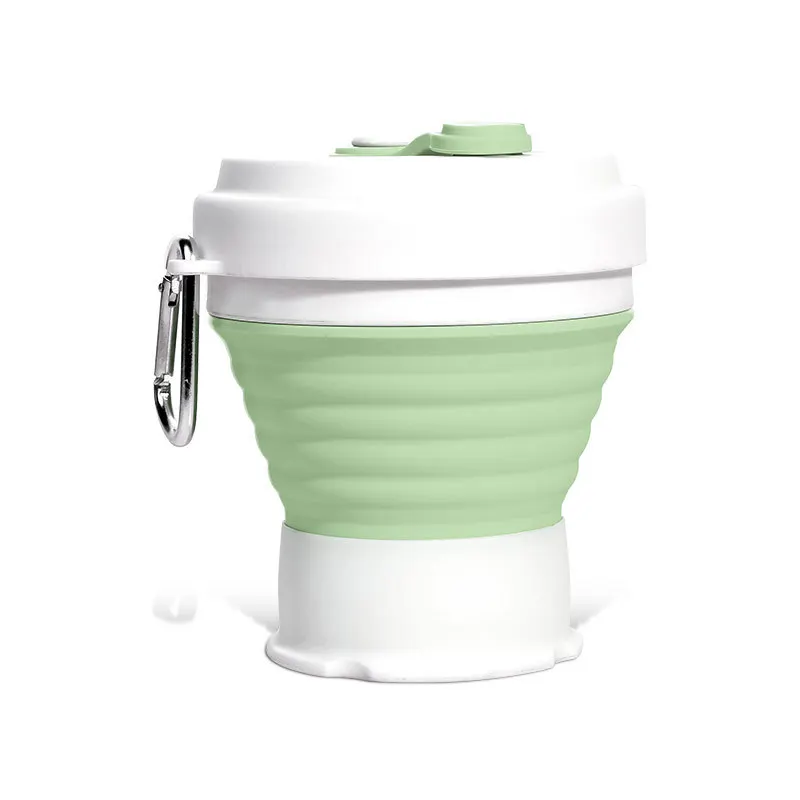 

Travel Folding Cup Food Grade Silicone 350ml Portable Outdoor Telescopic Silicone Mug Foldable Copo Dobravel Folding Cup DA60ZDB
