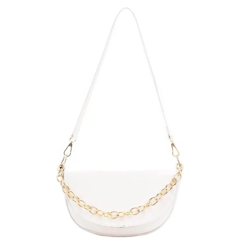 

Solid Color PU Leather Saddle Bags For Women 2021 Small Lady Shoulder Simple Bag Female Travel Handbags and Purses