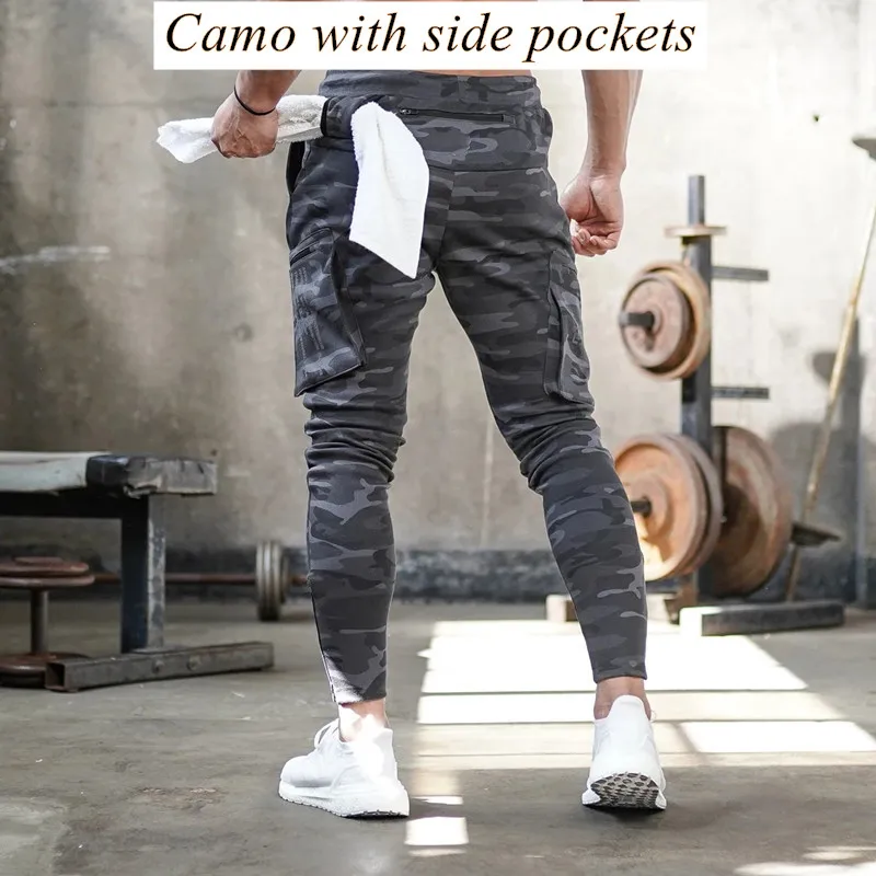 

Camo Sport Pants Men Fitness Men Joggers Running Workout Training Pants Sportwear Trousers Male Gym Cargo Pants Men Sweatpants