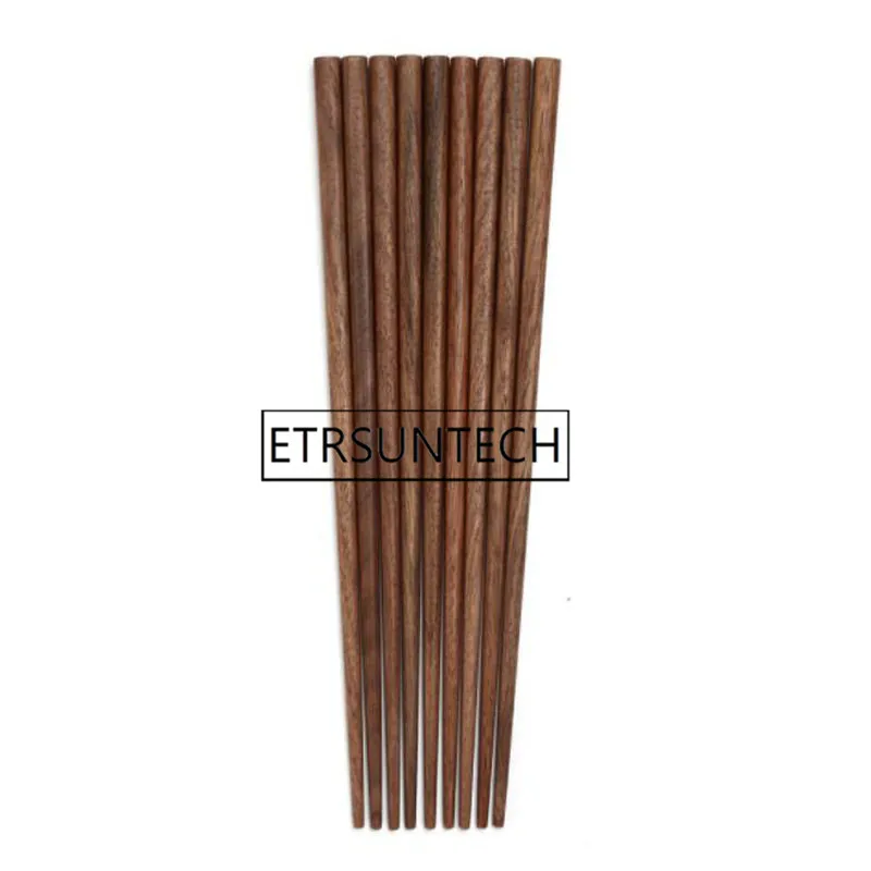 

200pairs Black Walnut Wooden Chopstick Portable Travel Environmental Home Chopsticks Japanese Chinese Gift
