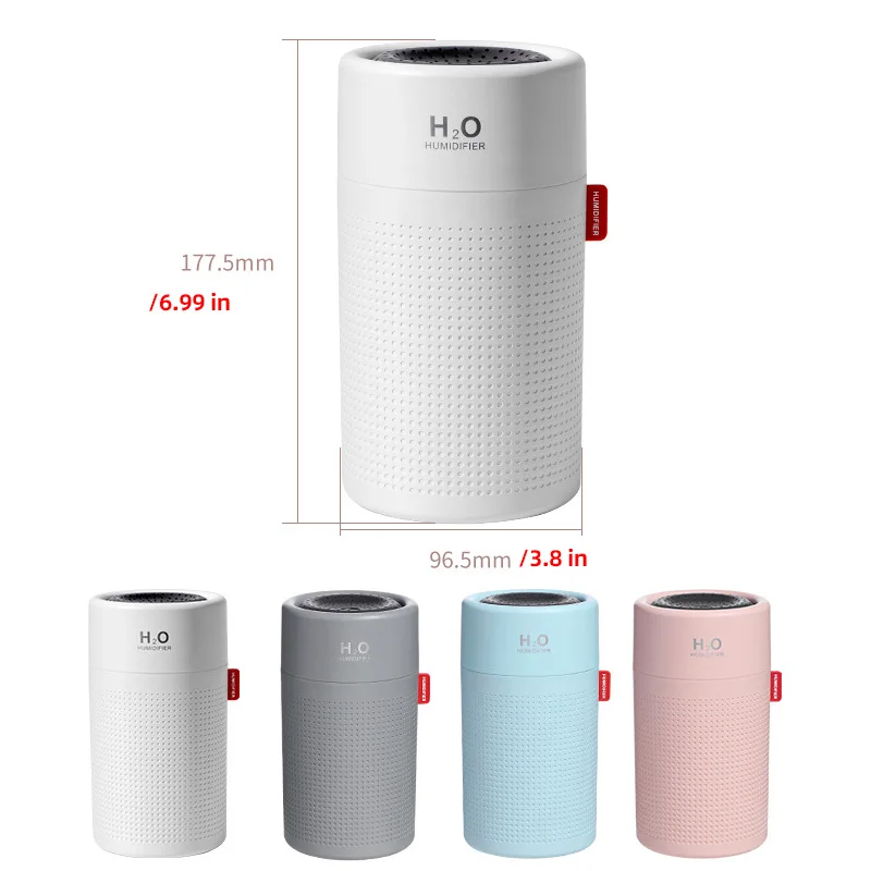 

750mL LED Light Humidifier Cool Mist Air Diffuser Purifier Office Room Car USB Air Humidifier Home Car Desktop Aroma Diffuser