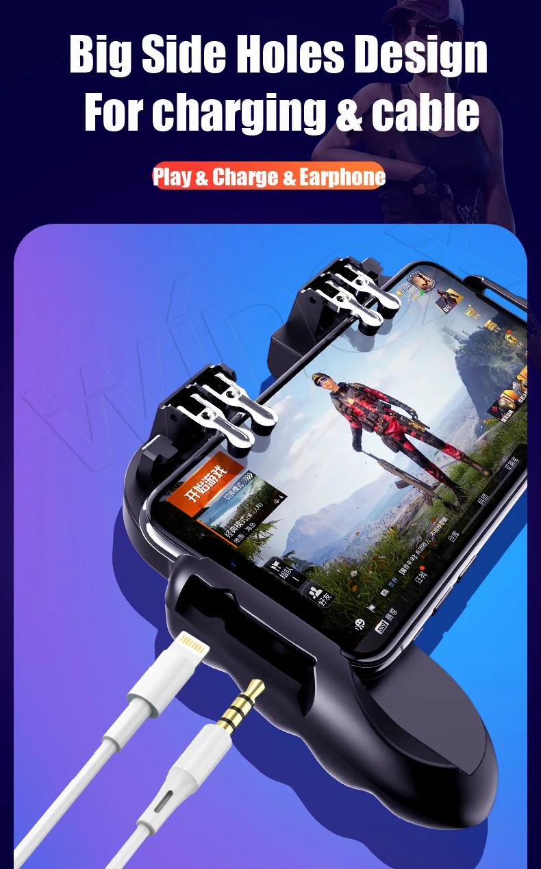 Winex геймпад Pubg контроллер Android джойстик мобильный портативная игра для IPhone Xiaomi с