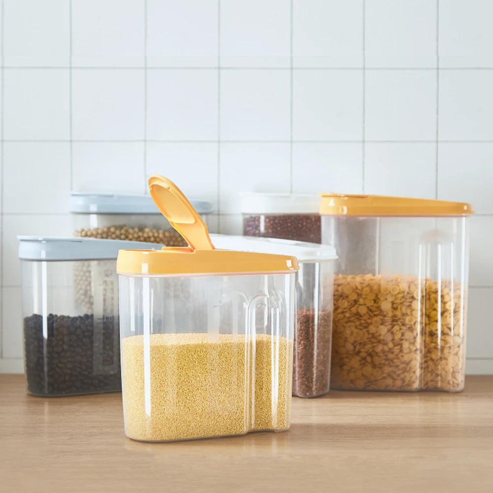 Контейнер для хранения продуктов дозатор хлопьев контейнер Кухонный зерна риса