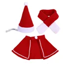 Рождественская модная красивая выдающаяся шапка шарф Набор плащ для собаки для кошек праздничная одежда Любимое маленькое домашнее животное