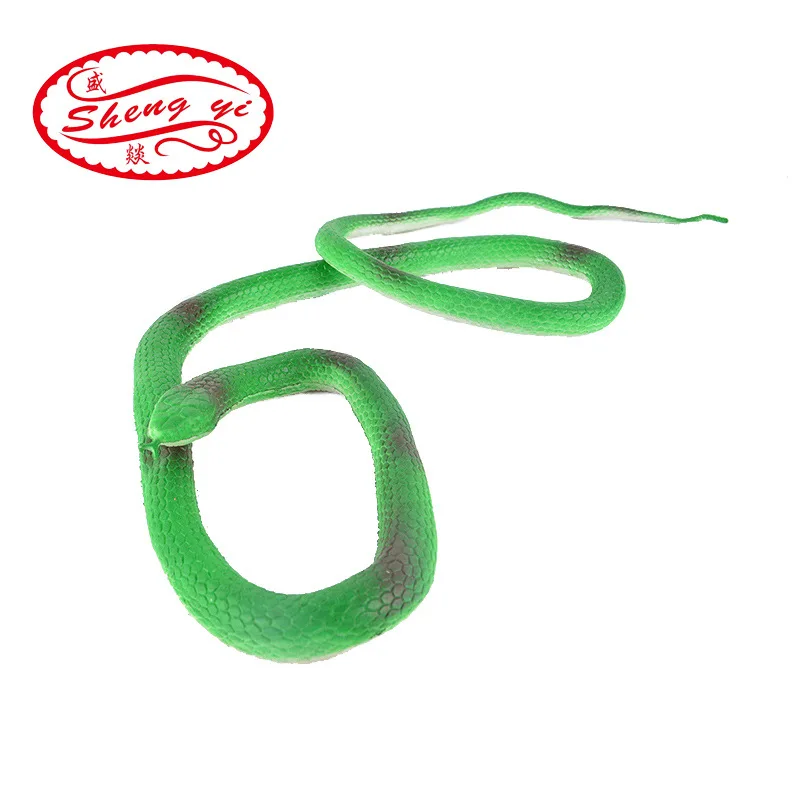 

SHNEGYI 1Pcs Simulation Rubber Soft Snake Prank Joke Funny Toy Garden Props Antistress Horror Fake Snake Tricky Toys 105cm