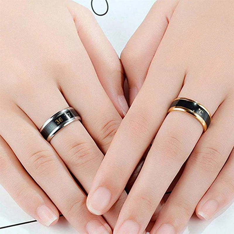 Водонепроницаемый цифровой термометр датчик температуры тела умные кольца