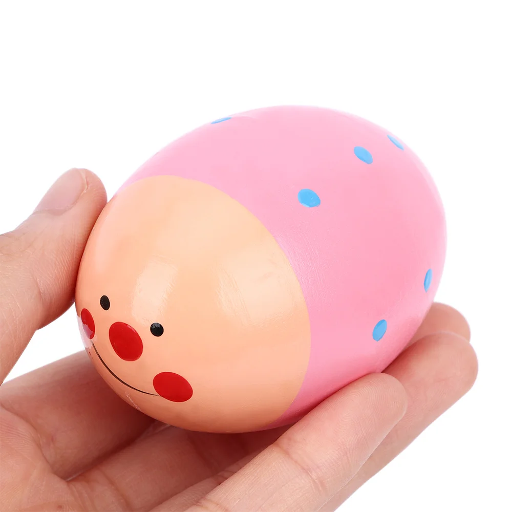 1 шт. цветные детские игрушки милые деревянные погремушки музыкальное яйцо