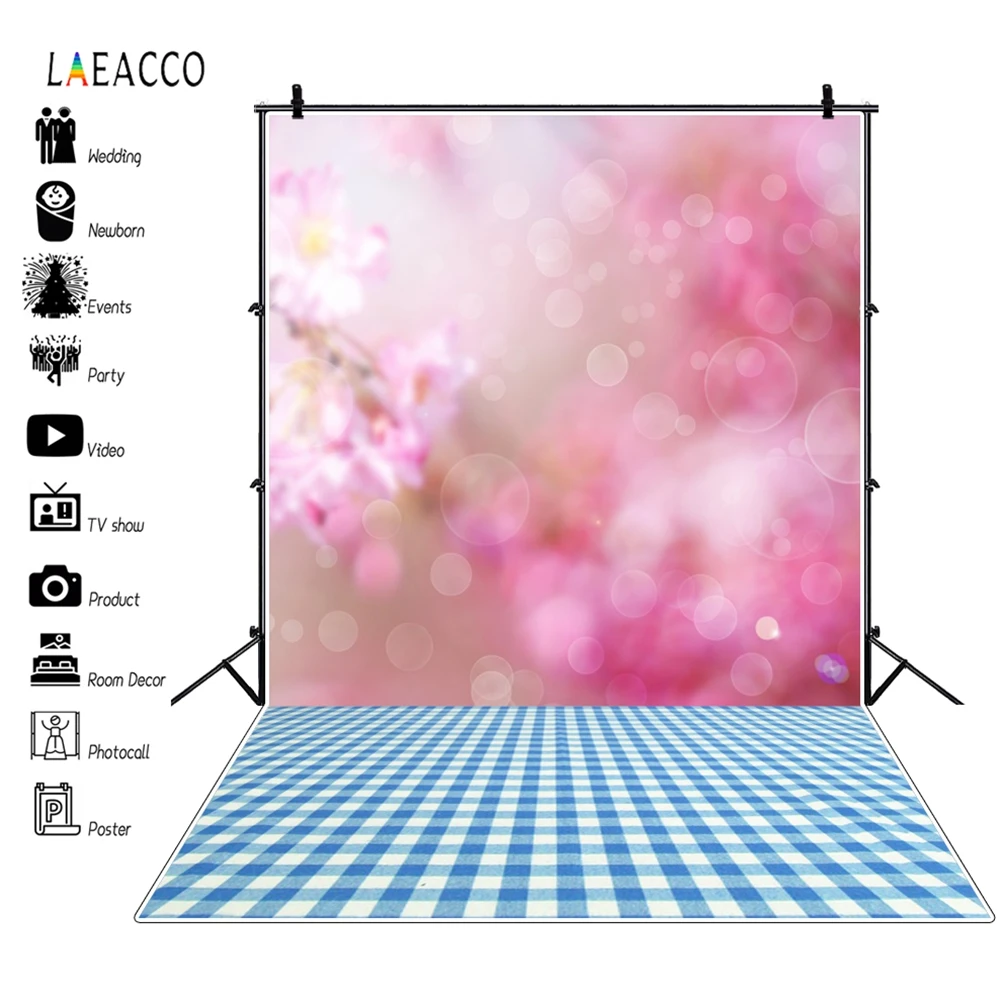 

Laeacco Mesh floor Fantasy Blister Light Bokeh Wedding Birthday Love Party Baby Child Photo Background Photography Backdrop
