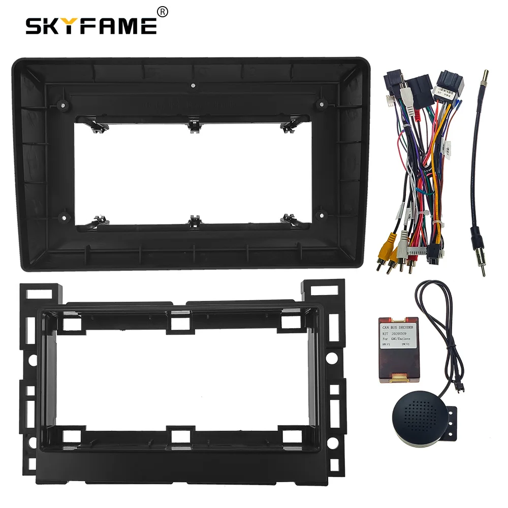 SKYFAME Car Radio Fascia Frame Adapter For Saturn Vue Lon Aura Sky Android Dashboard Kit Face Plate