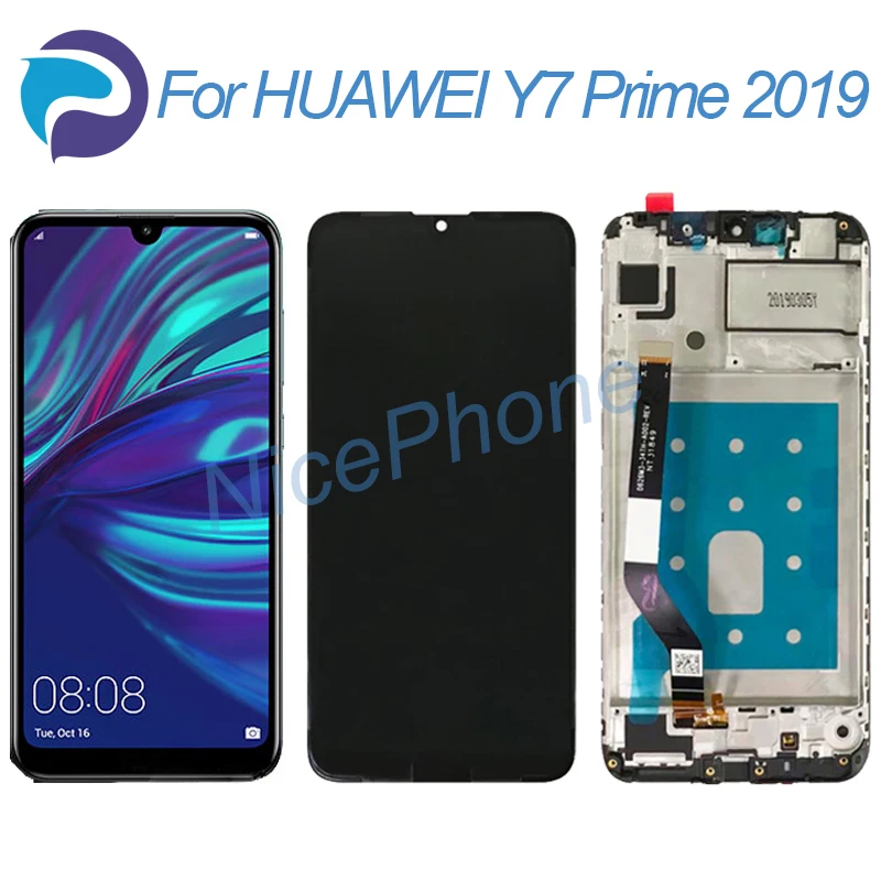 Y7 Prime 2019 ЖК дисплей Дисплей кодирующий преобразователь сенсорного экрана в сборе
