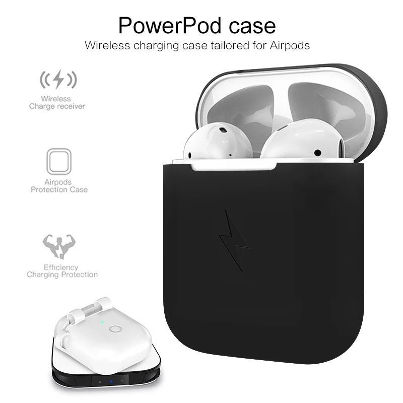 Для Airpod чехол QI Стандартный беспроводной зарядный ящик для наушников гарнитура