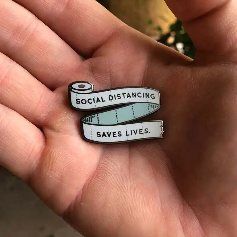 Эмалевая булавка-значок значок брошь для лапли спасает жизни (в наличии) |