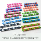 36-звеньевая головоломка-цепочка, игрушка-антистресс, рельсовая цепочка для снятия стресса для взрослых, держатель для телефона, пазлы, игрушка для детей